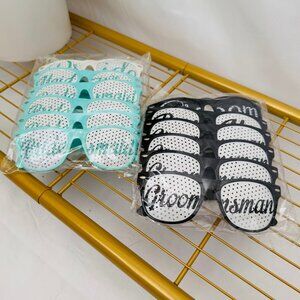 Brand New Bride, Bridesmaid, Groom and Groomsmen Novelty Glasses!